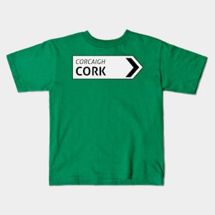 Cork Irish Sign Post Kids T-Shirt